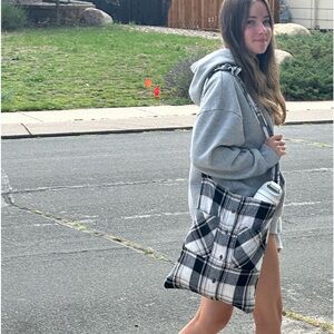 MorganRy Flannel Sholder Bag Whitney 10 Handmade Lined Rescued Shirt Bag